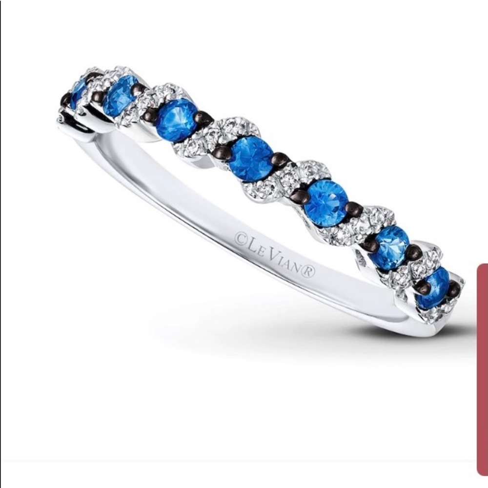LeVian sapphire and diamond band